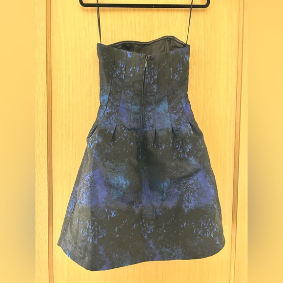 Strapless Dress with Balloon Skirt - Picture 2 of 5